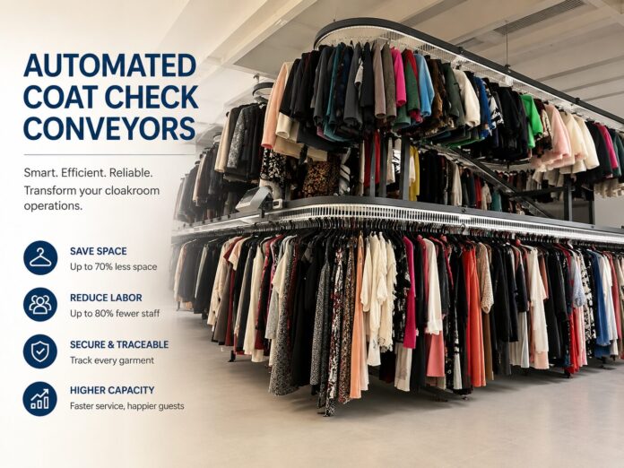 Automated coat check system showroom Automated coat check system showroom