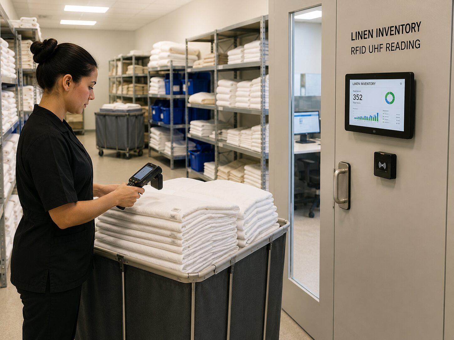 Linen Inventory Management using RFID UHF reading