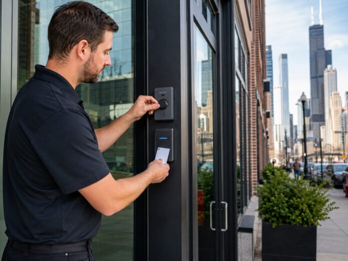 Key fob and key card system installation in Chicago