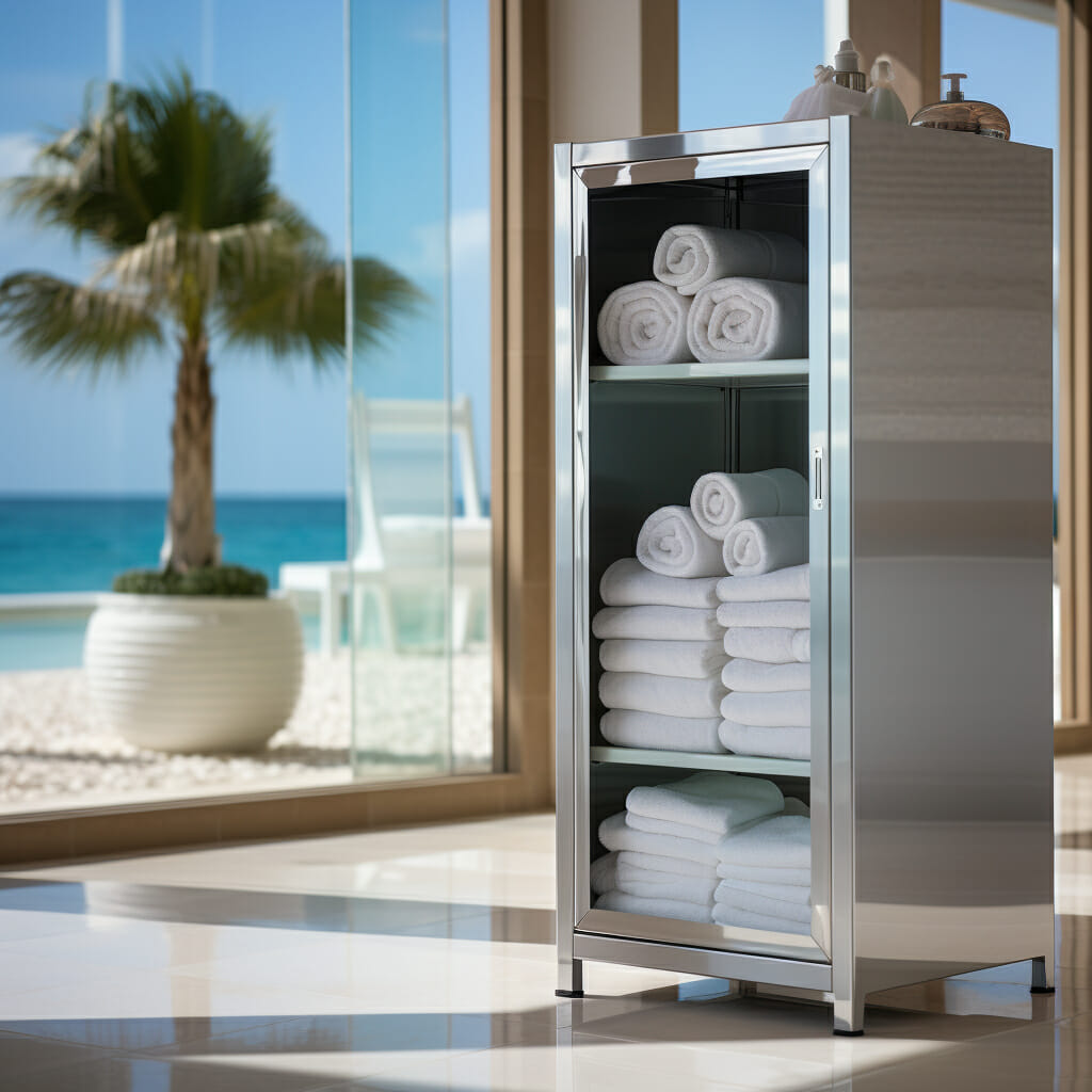 waterproof towel storage