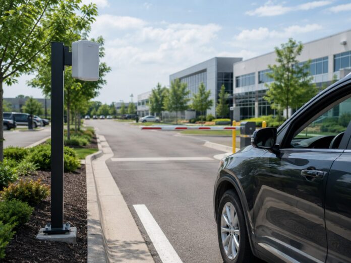 Commercial parking lot gate and vehicle entry system in Chicago