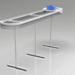 rotating closet carousel I-shape conveyor