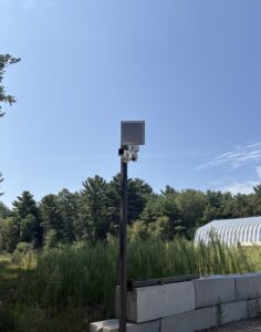 vehicle access control RFID reader on the pillar