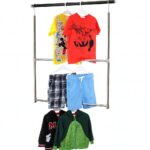 Portable adjustable rod hangers for closet organizer
