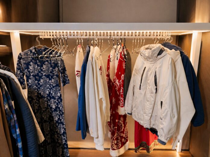 S-100 motorized shelf carousel for compact closet storage