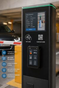 Parking payment terminal for paid parking workflows