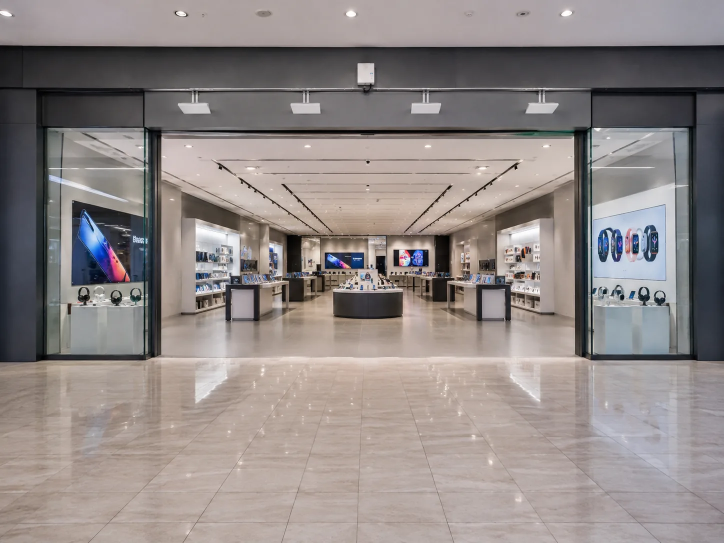 Modern retail store using an anti-theft system with mobile notifications