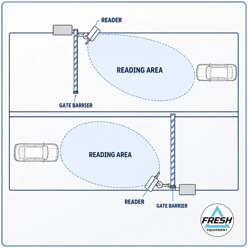 Reader Station Schematic for Residential Gate Access Control