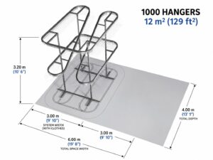 Conveyor hanger system technical diagram