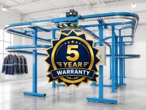 Heavy-duty commercial garment conveyor system by Fresh USA