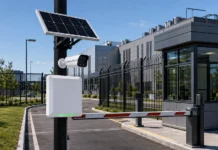 Employee Parking Access Control Employee parking access control at a commercial facility entrance