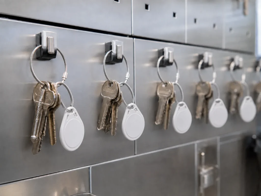 Passive UHF RFID tags for key tracking and key control