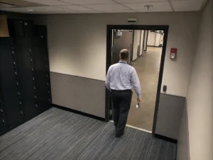 Unauthorized key removal prevention system at a controlled employee exit